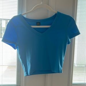 Blue baby tee